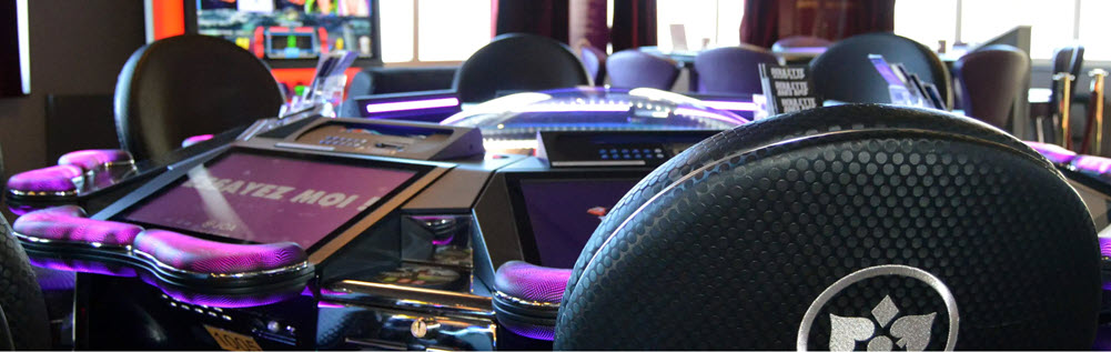 Les tables de blackjack du Casino de Saint-Pair dans la Manche