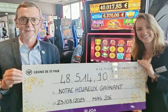 Un joueur remporte 47 515€ au casino de Saint-Pair